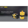 Бокс желтый NITECORE NBM41, магазин для хранения аккумуляторов 4*21700/18650 22195